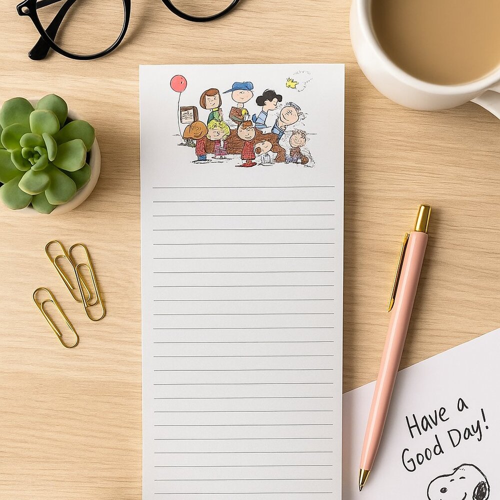 Peanuts Notepads  3 pack - Cream, Blue, White